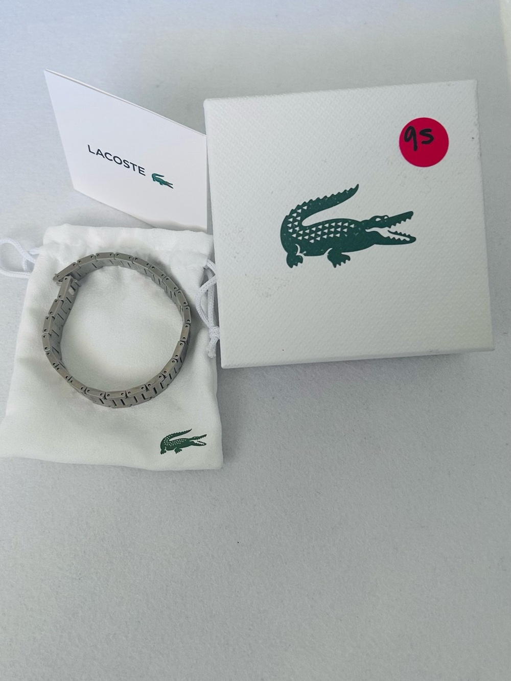 Lacoste Silver Stainless Steel Link Bracelet